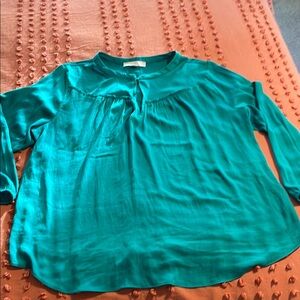 Elegant Teal Women's Plus-sized Top